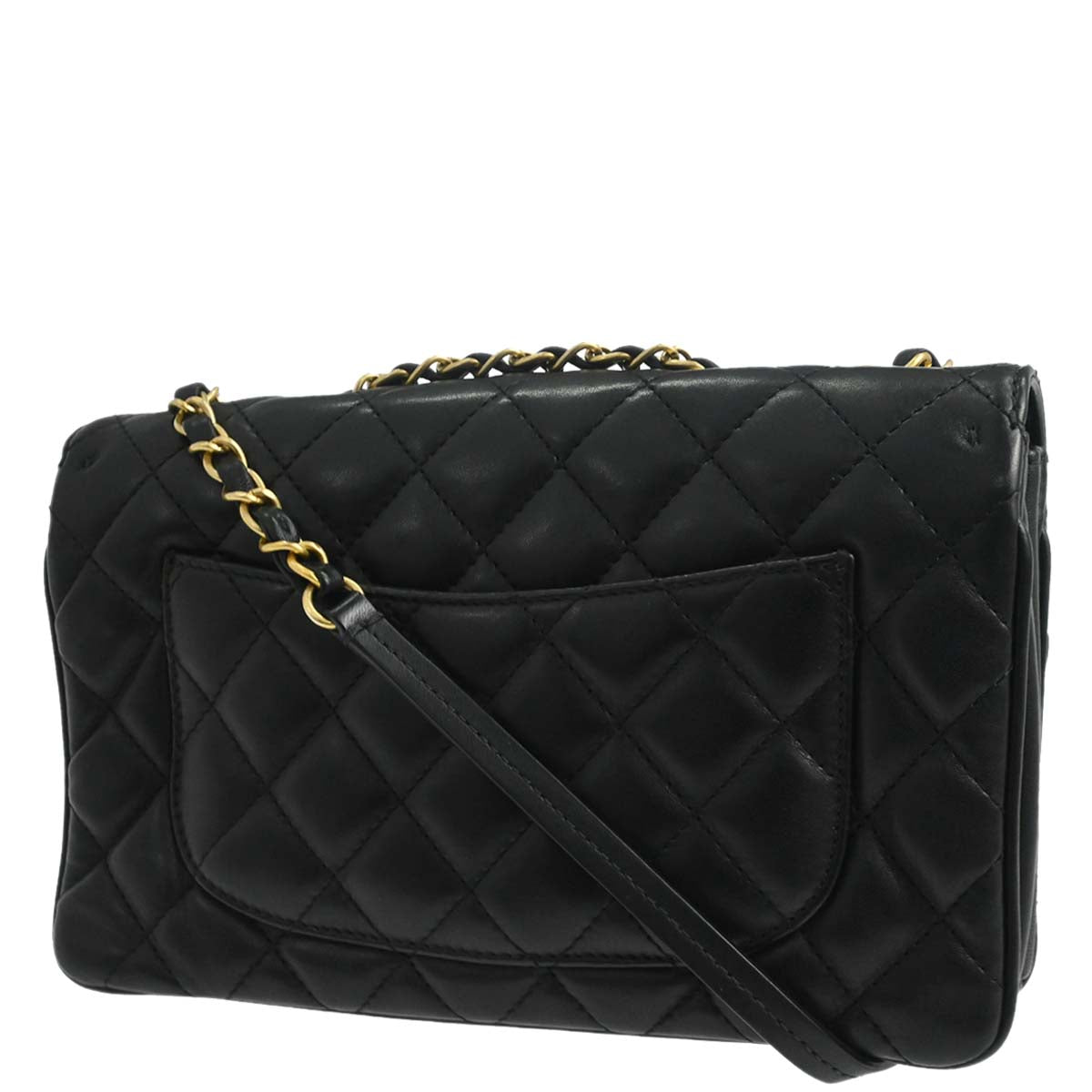 Chanel 2018 Black Lambskin Shoulder Bag