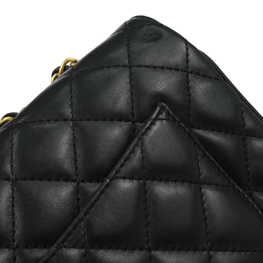 Chanel 2018 Black Lambskin Shoulder Bag