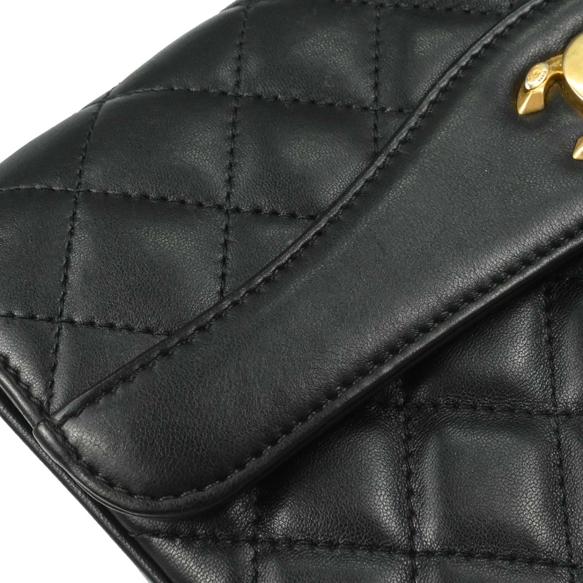 Chanel 2018 Black Lambskin Shoulder Bag