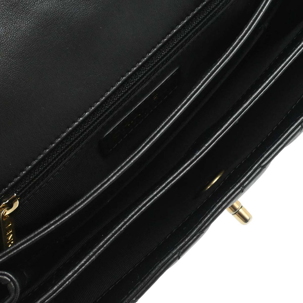 Chanel 2018 Black Lambskin Shoulder Bag