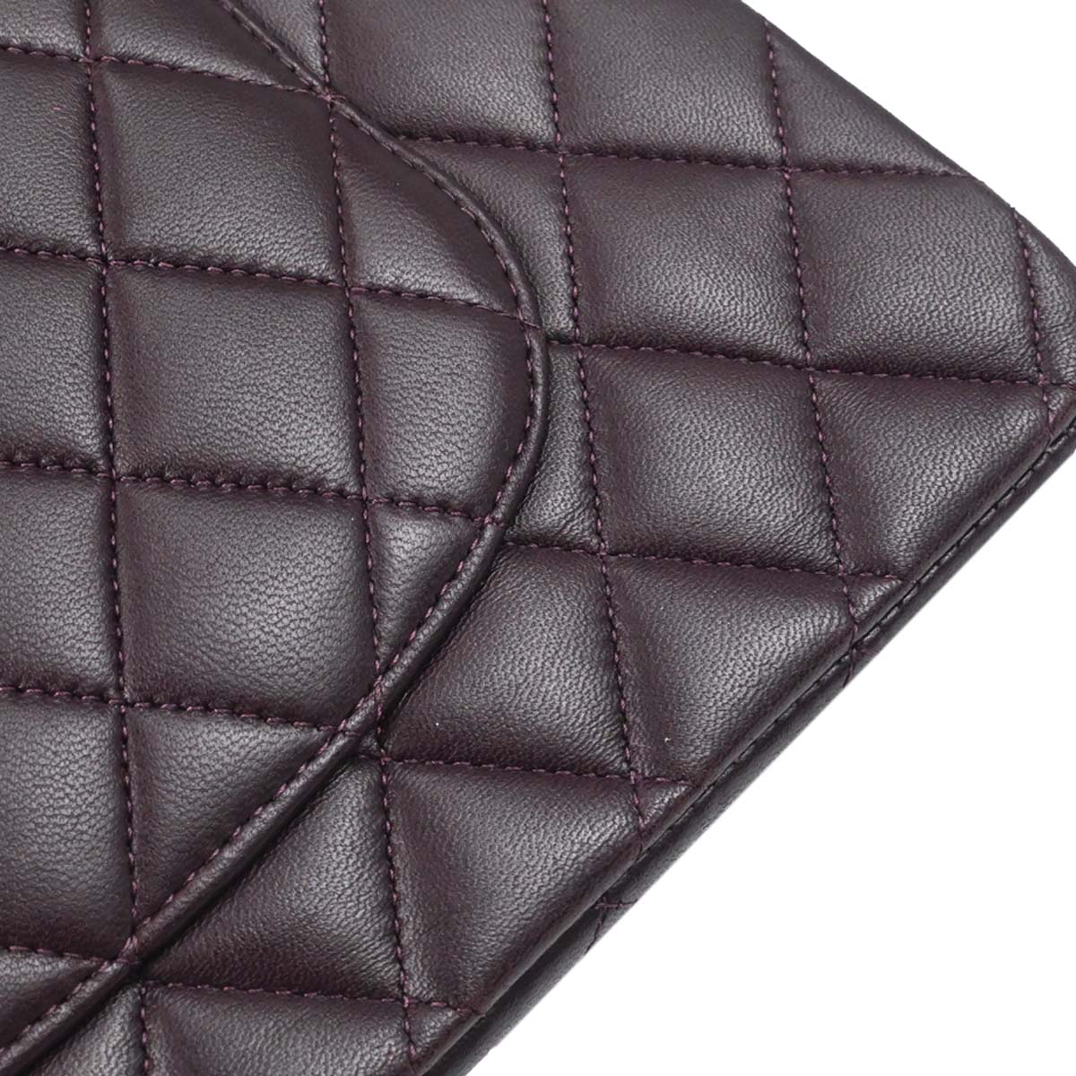 Chanel 2011 Purple Lambskin Medium Classic Double Flap Shoulder Bag