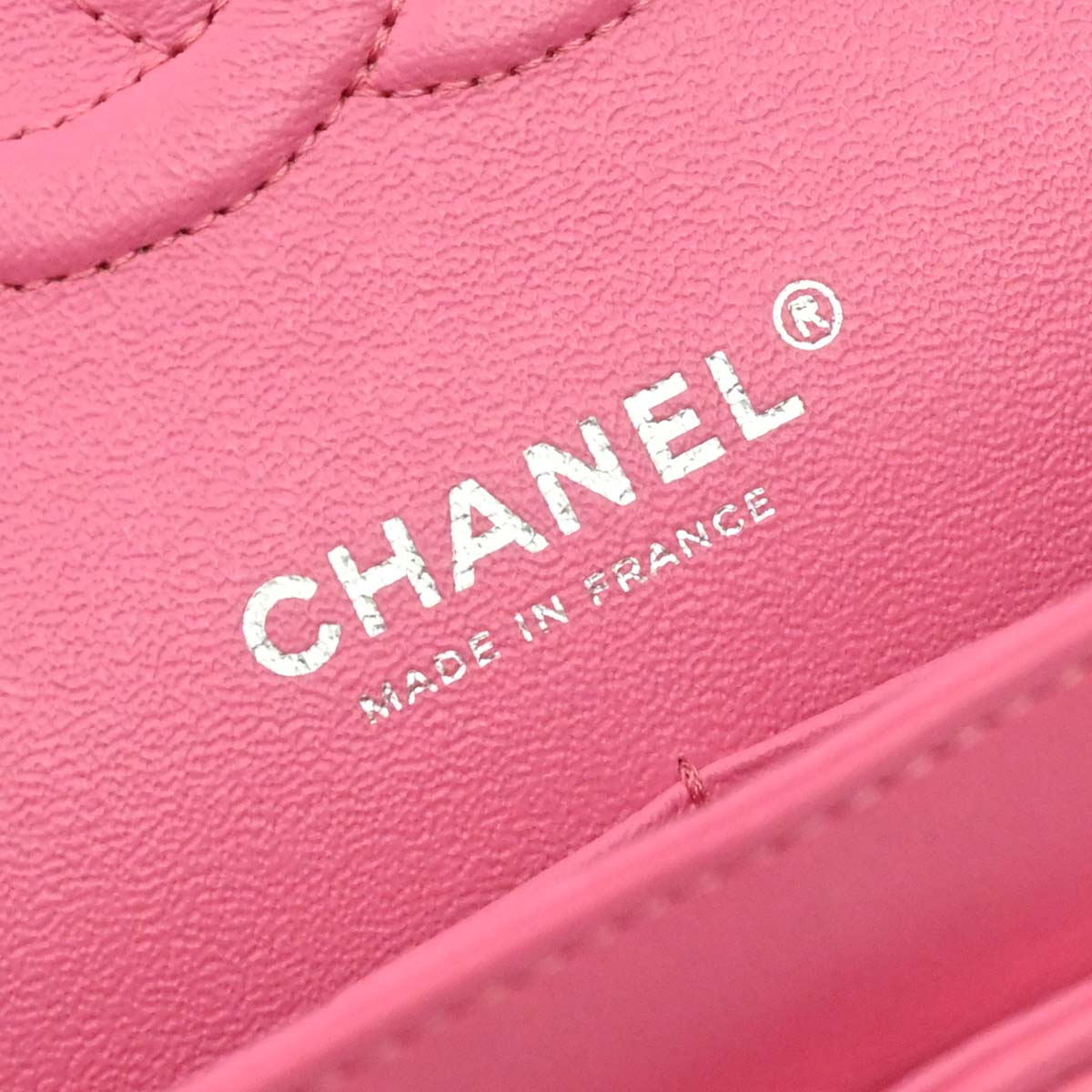 Chanel 2019 Pink Lambskin Medium Classic Double Flap Shoulder Bag