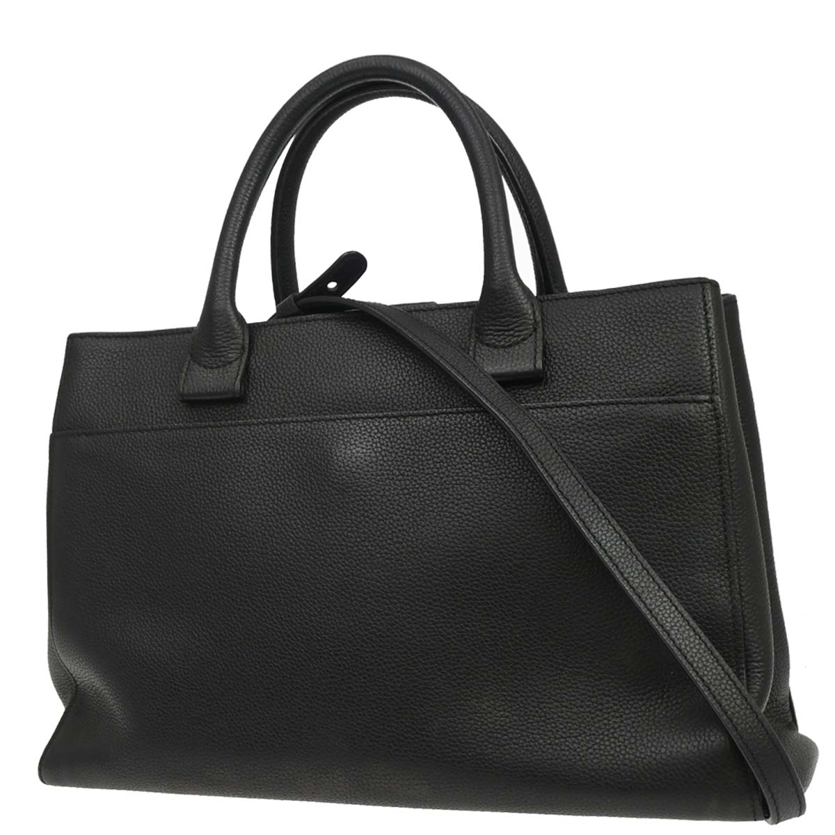 Chanel 2017 Black Neo Executive Tote 2way Shoulder Handbag