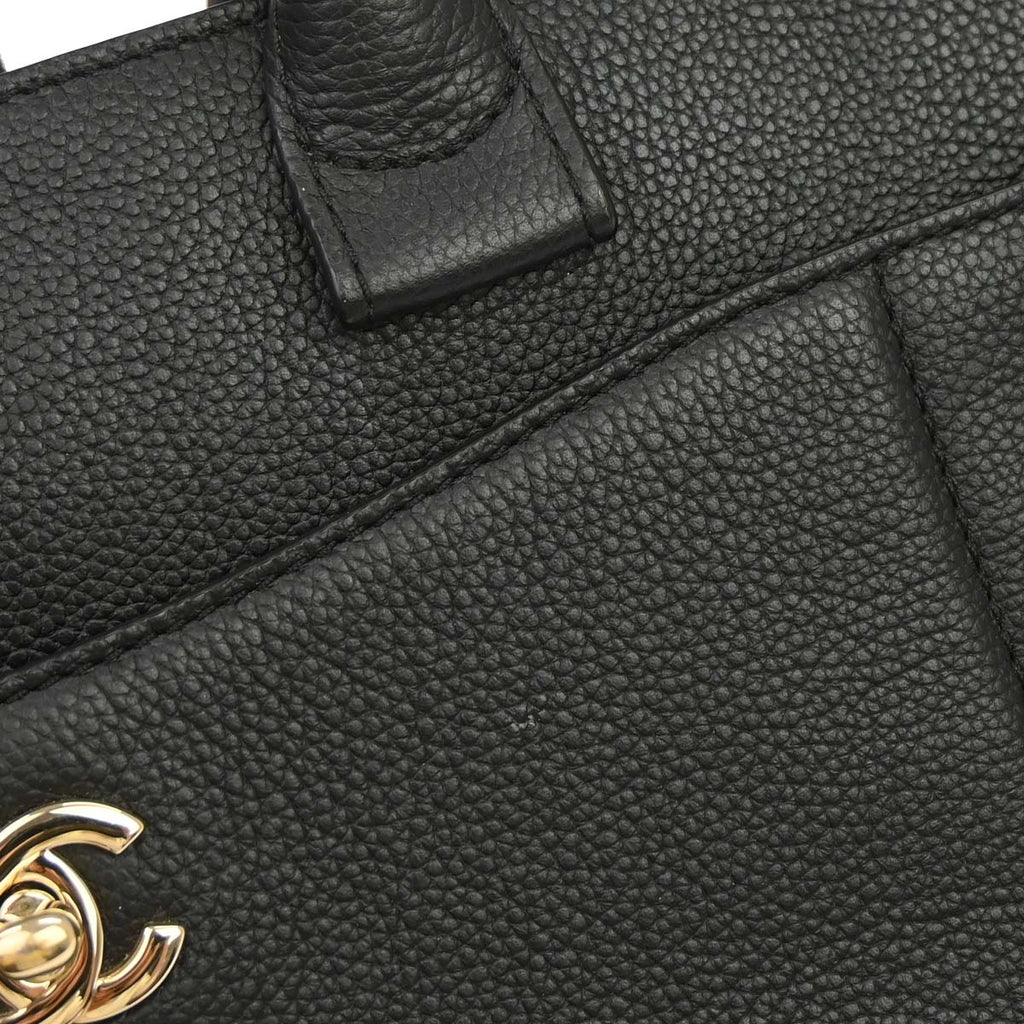 Chanel 2017 Black Neo Executive Tote 2way Shoulder Handbag