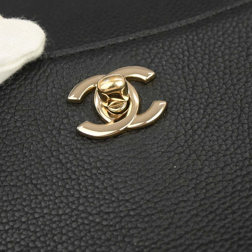 Chanel 2017 Black Neo Executive Tote 2way Shoulder Handbag