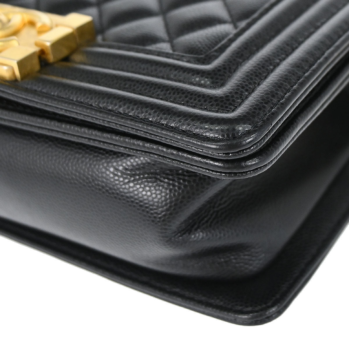 Boy Chanel 2019 Black Caviar Skin Small Chain Shoulder Bag