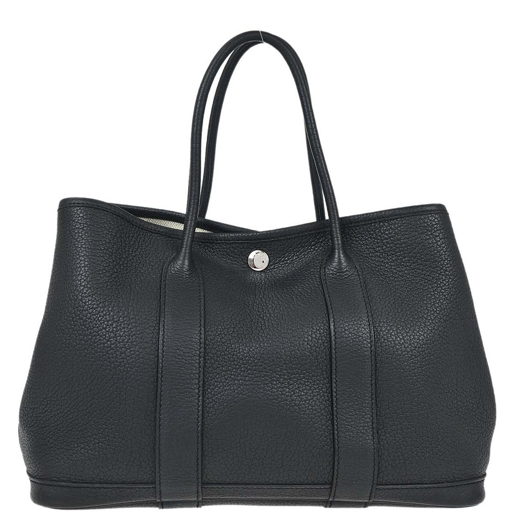 Hermes Black Negonda Garden Party 30 TPM Tote Bag