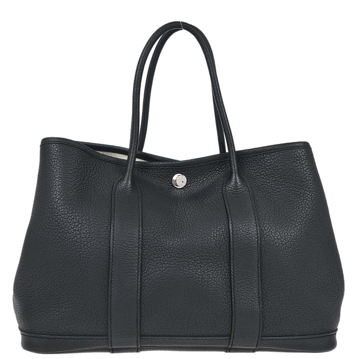 Hermes Black Negonda Garden Party 30 TPM Tote Bag