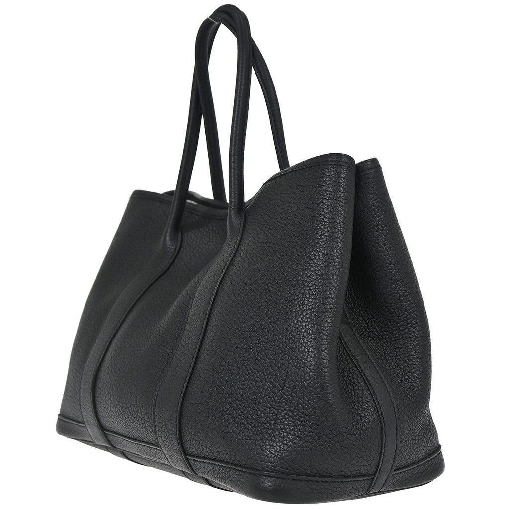 Hermes Black Negonda Garden Party 30 TPM Tote Bag
