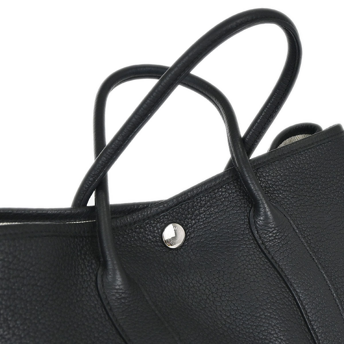 Hermes Black Negonda Garden Party 30 TPM Tote Bag