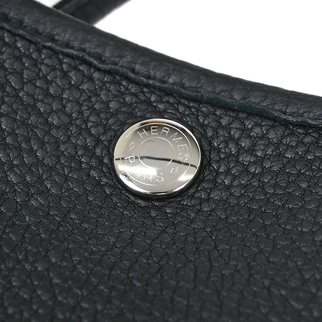 Hermes Black Negonda Garden Party 30 TPM Tote Bag