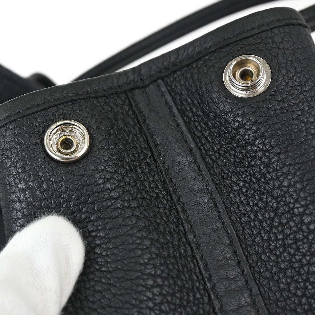 Hermes Black Negonda Garden Party 30 TPM Tote Bag
