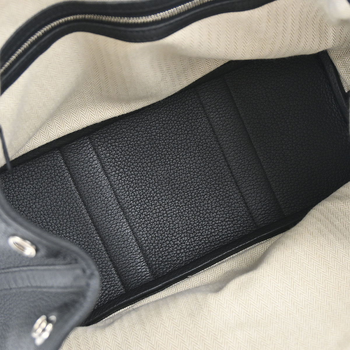 Hermes Black Negonda Garden Party 30 TPM Tote Bag