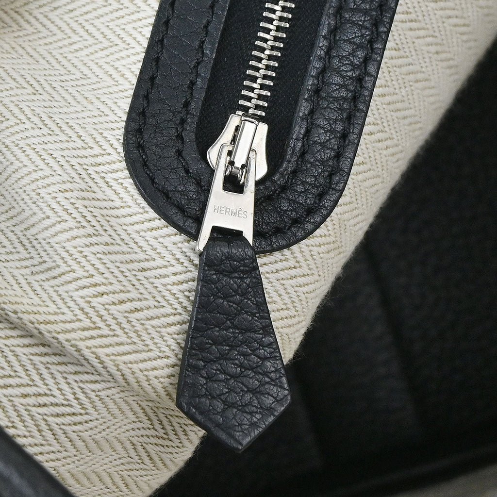 Hermes Black Negonda Garden Party 30 TPM Tote Bag