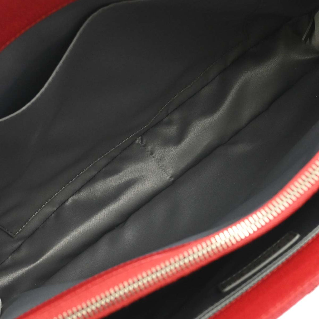 Chanel 2012-2013 Red Caviar Skin Grand Shopping Tote GST Chain Handbag