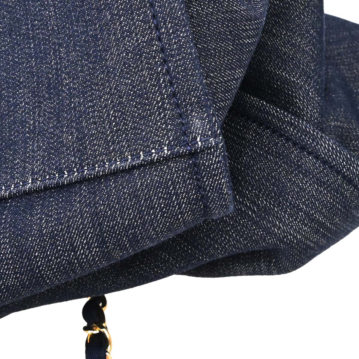 Chanel 2012-2013 Navy Denim Deauville 2way Shoulder Tote Handbag