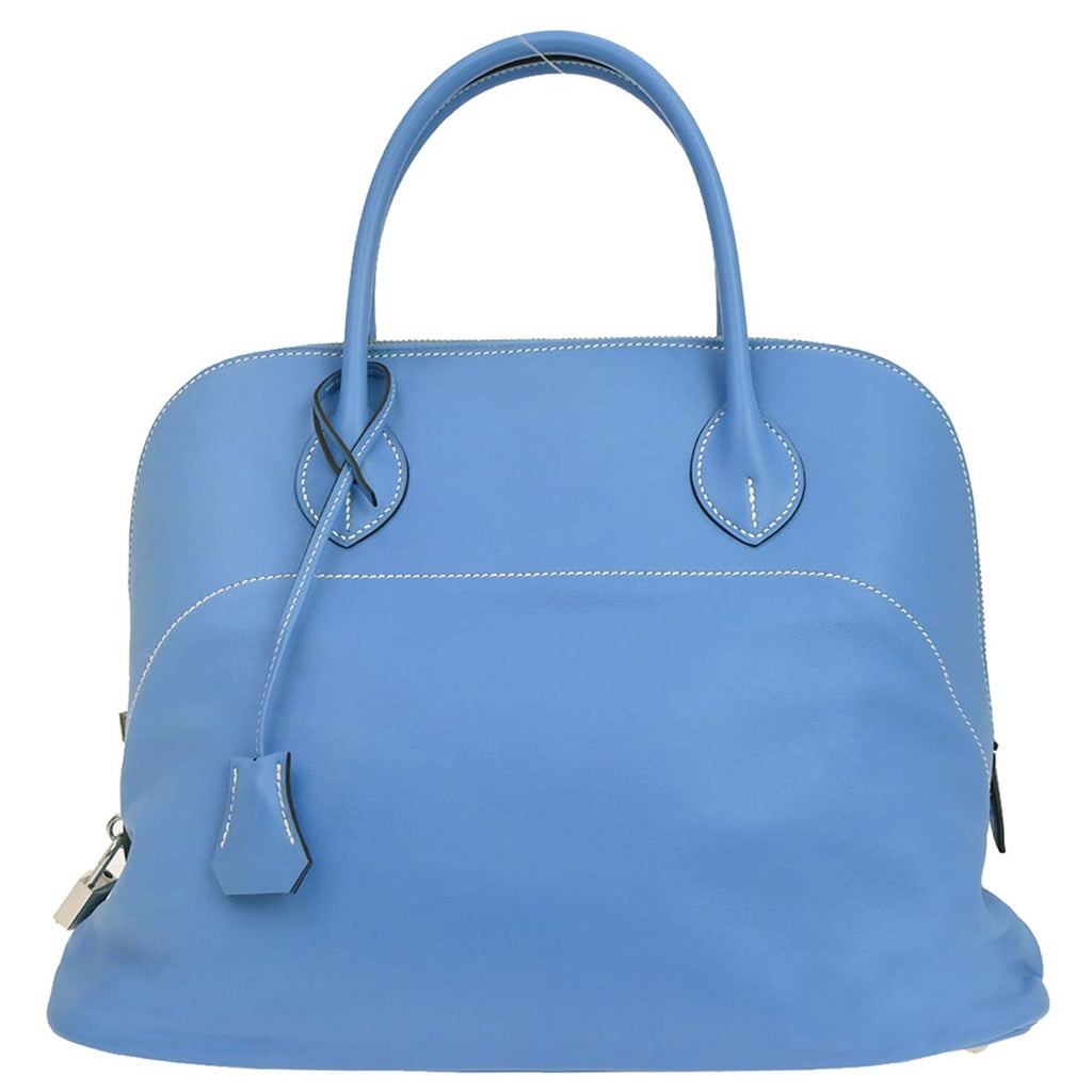Hermes Blue Paradise Veau Sikkim Bolide Relax 35 Handbag