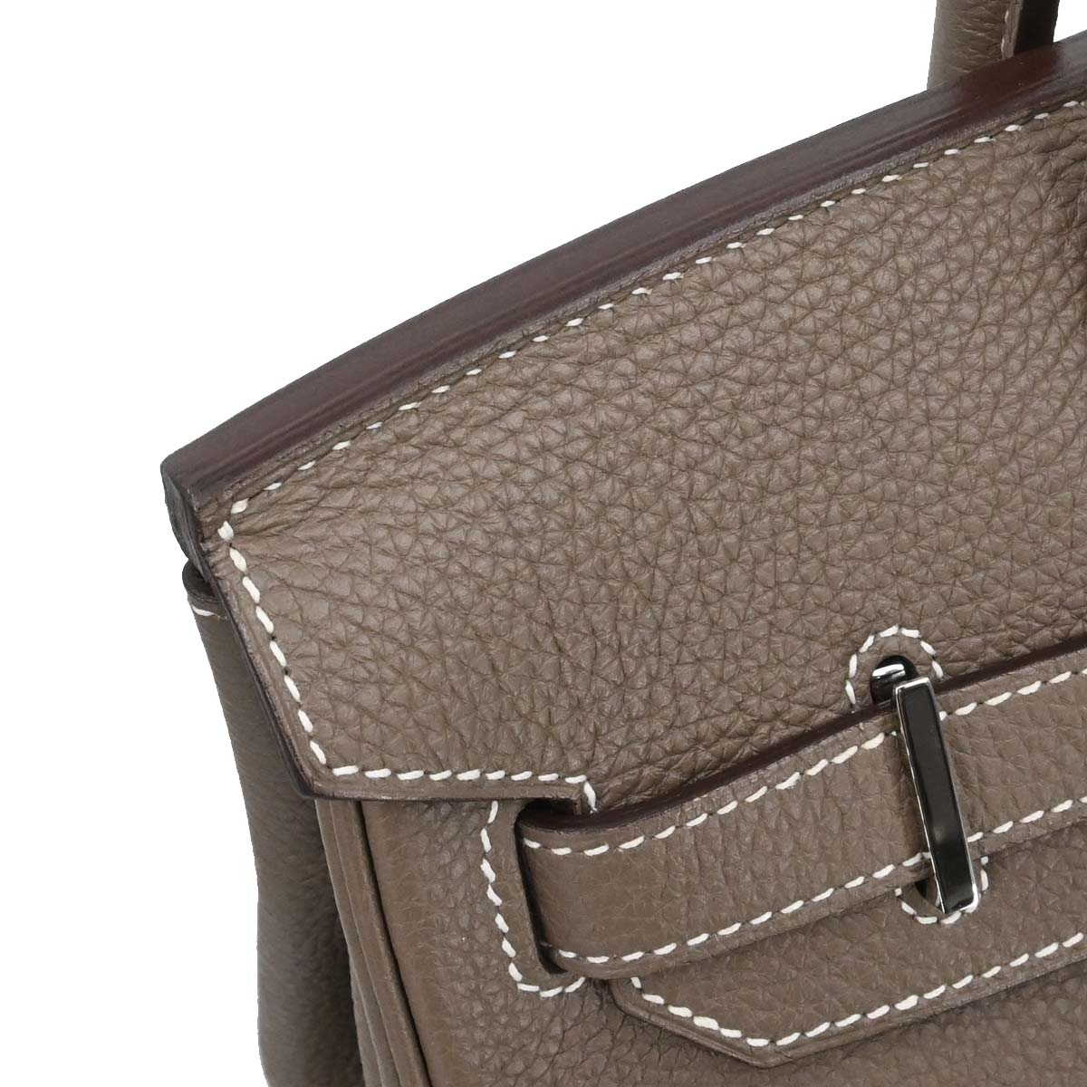Hermes Etoupe Gray Togo Birkin 30 Handbag