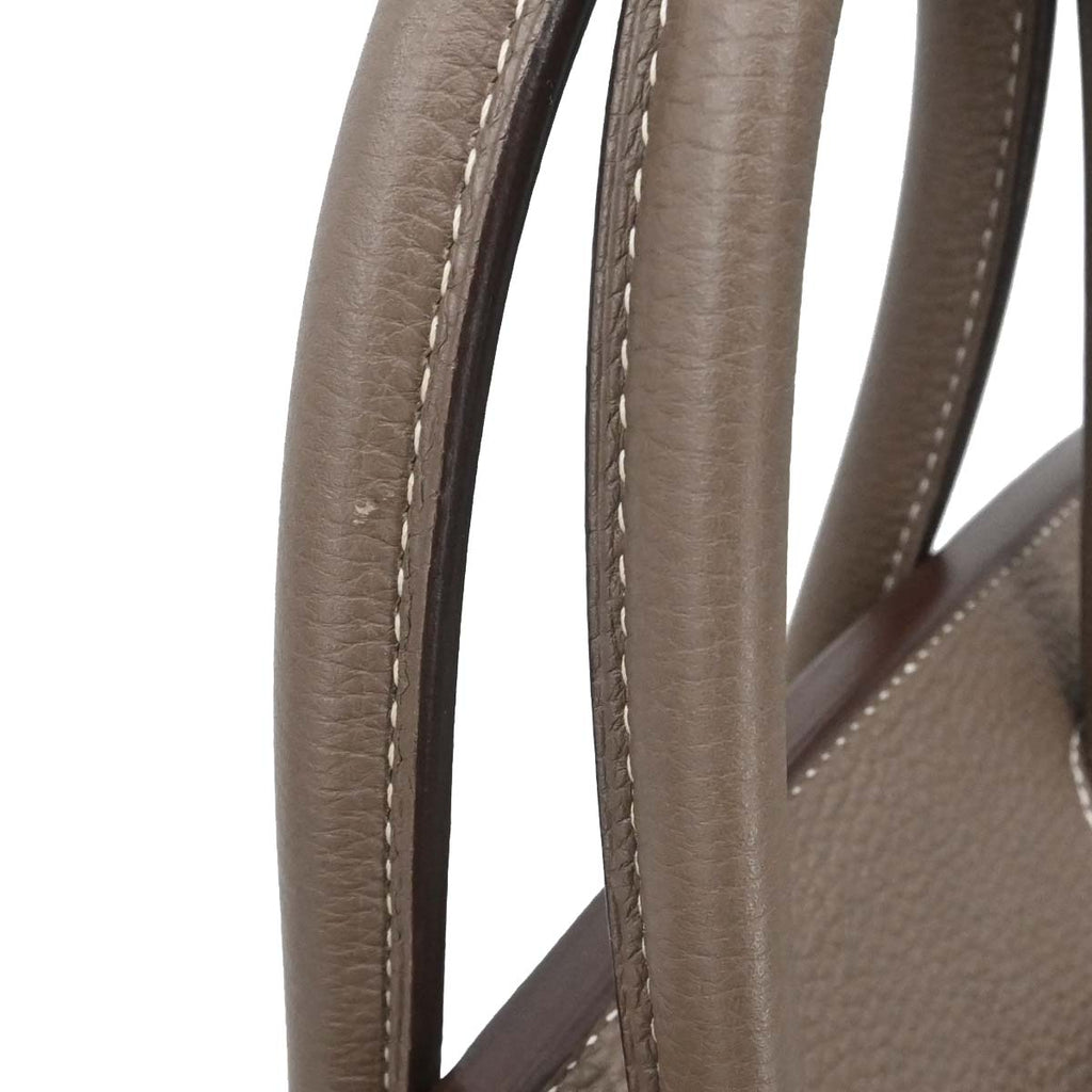 Hermes Etoupe Gray Togo Birkin 30 Handbag
