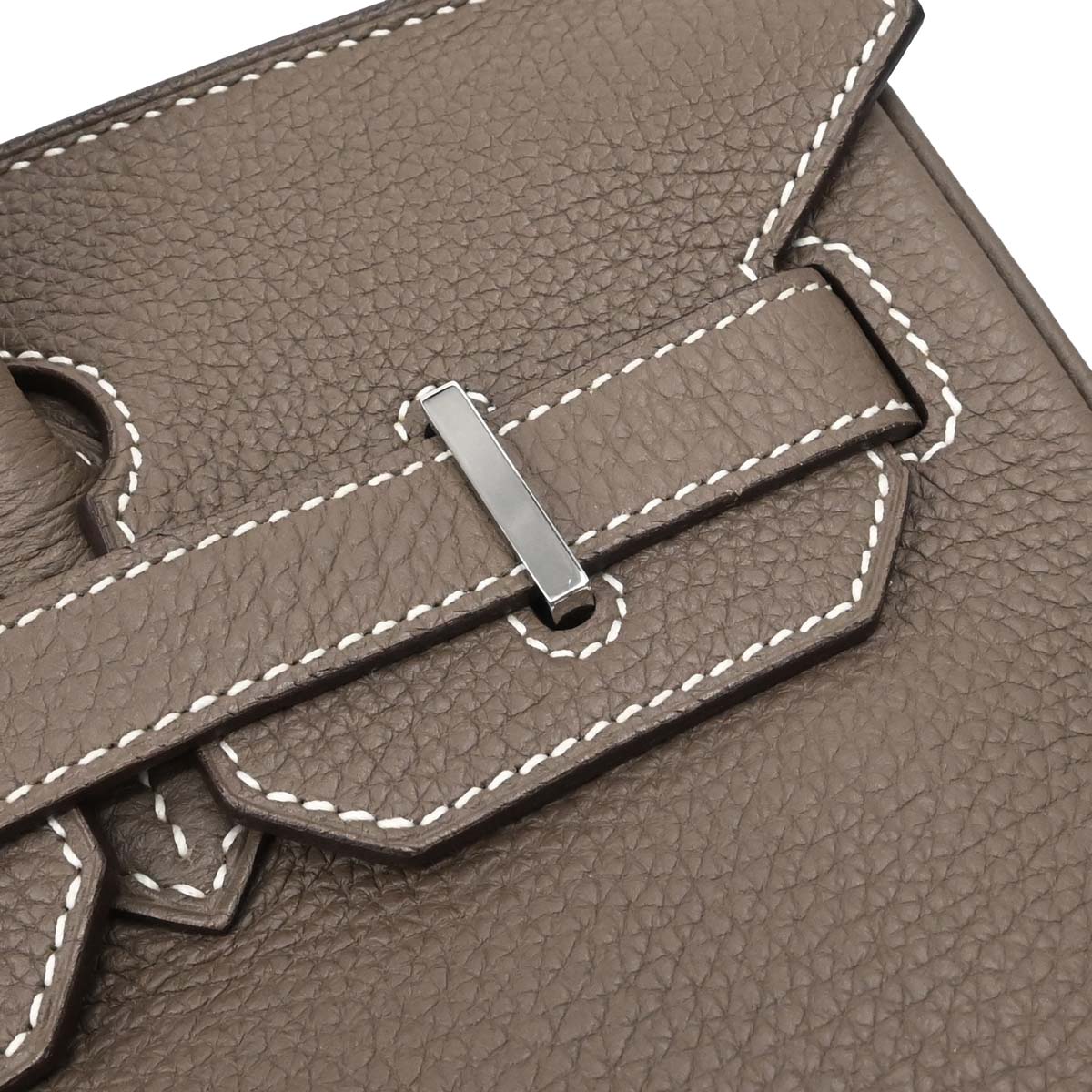 Hermes Etoupe Gray Togo Birkin 30 Handbag