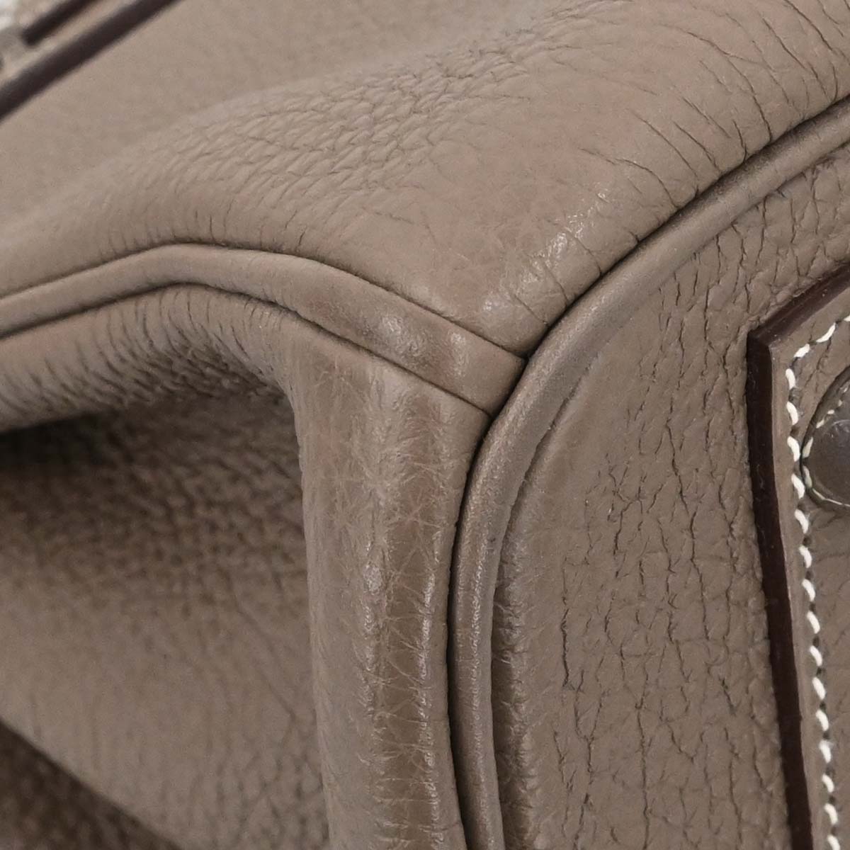 Hermes Etoupe Gray Togo Birkin 30 Handbag