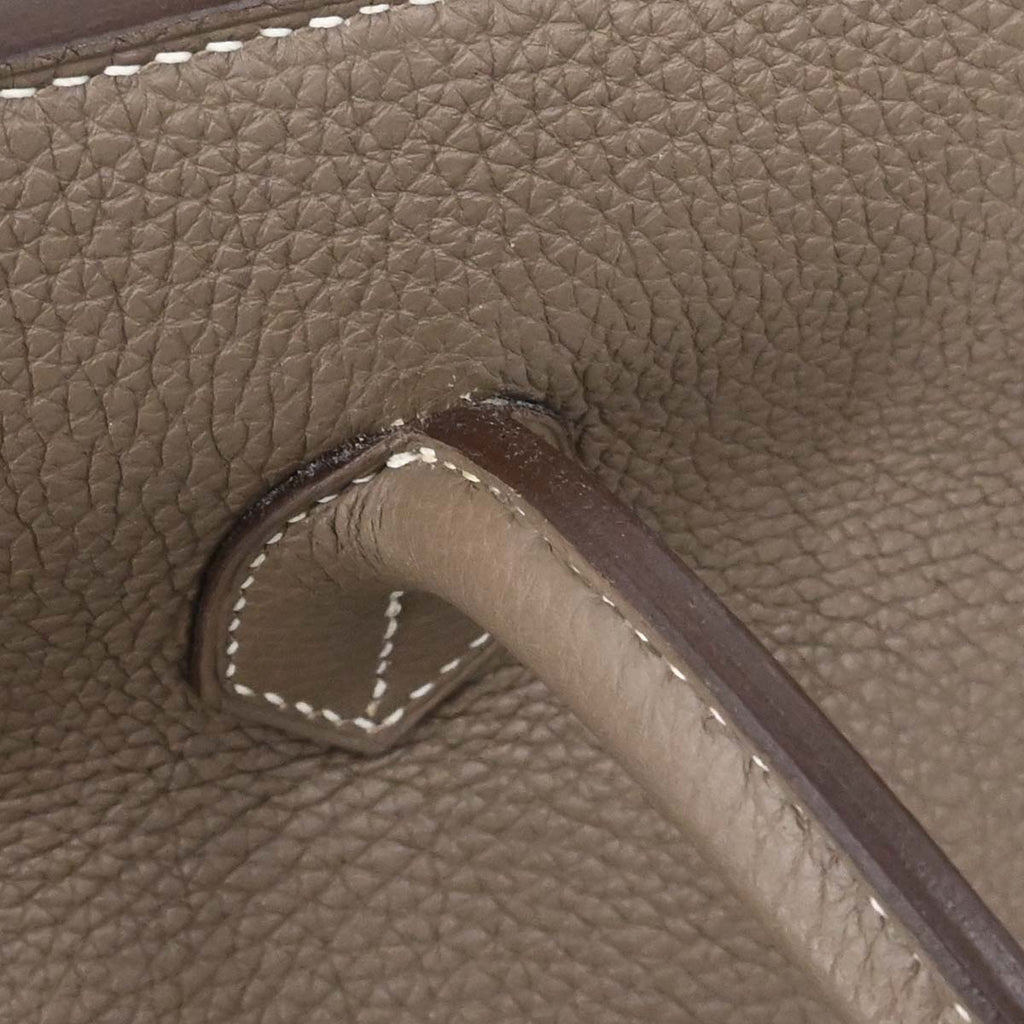 Hermes Etoupe Gray Togo Birkin 30 Handbag