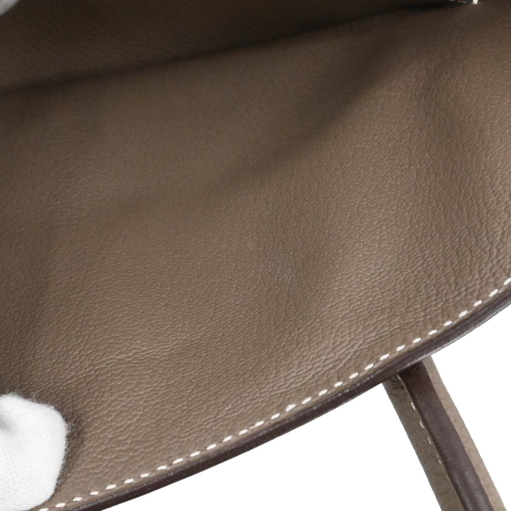 Hermes Etoupe Gray Togo Birkin 30 Handbag