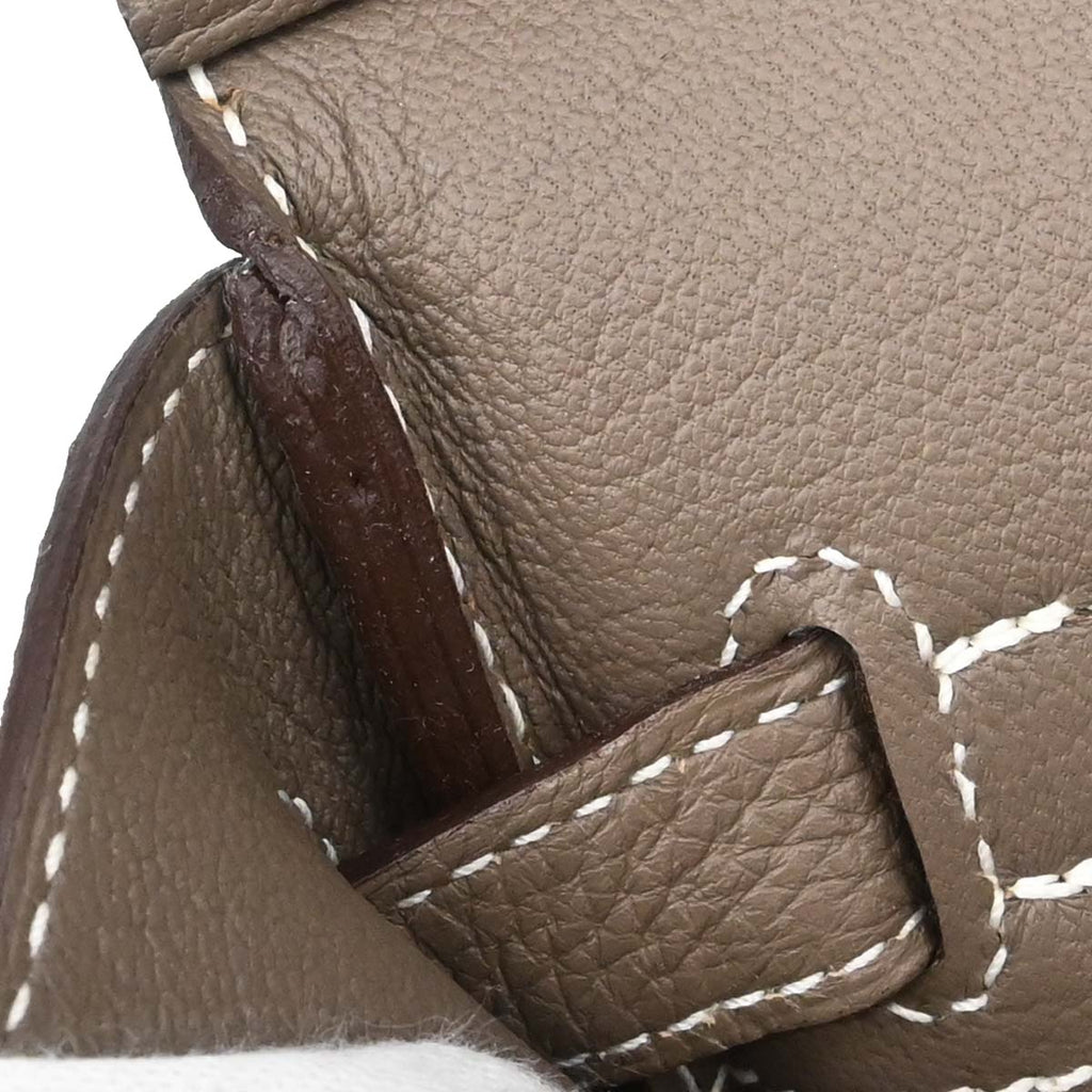 Hermes Etoupe Gray Togo Birkin 30 Handbag