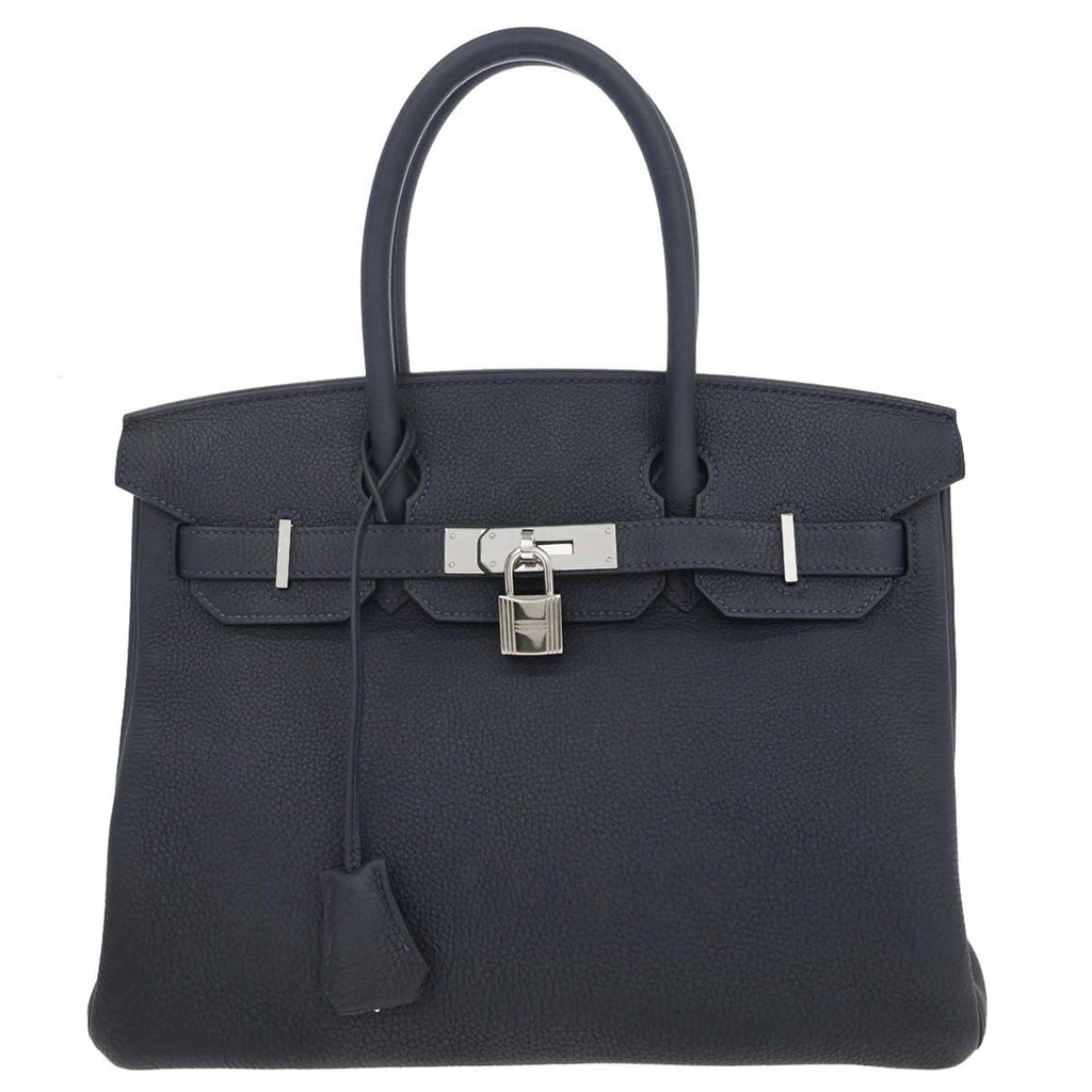 Hermes Blue Nuit Togo Birkin 30 Handbag