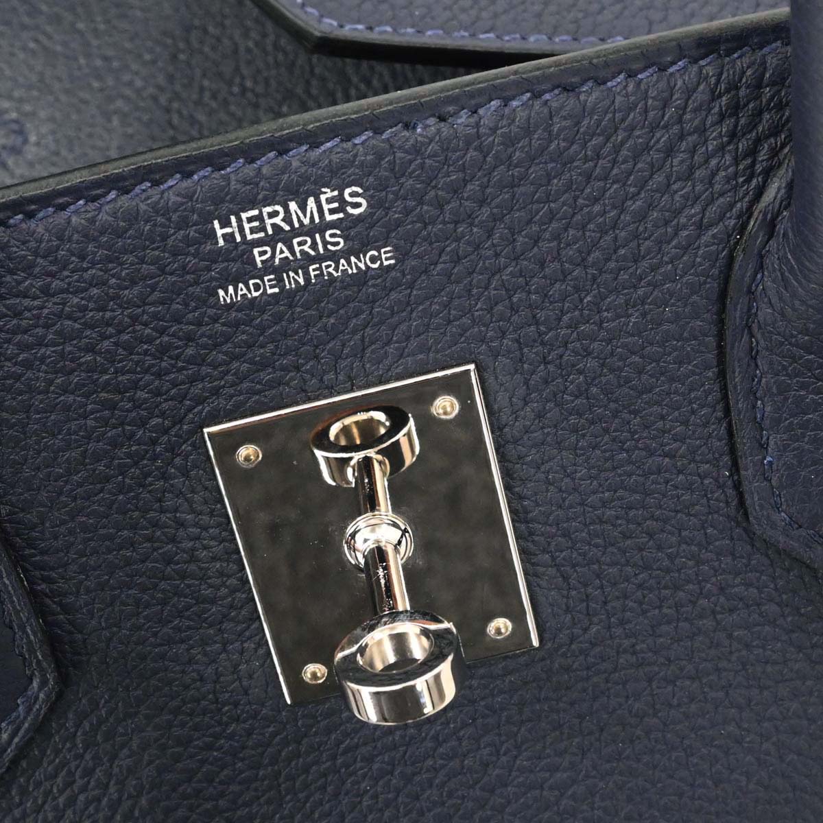 Hermes Blue Nuit Togo Birkin 30 Handbag