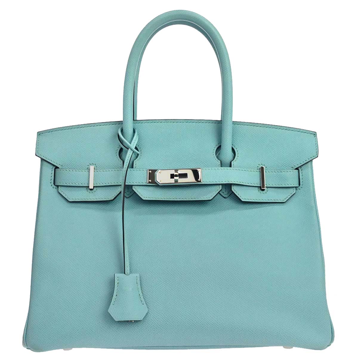 Hermes Blue Atoll Epsom Birkin 30 Handbag