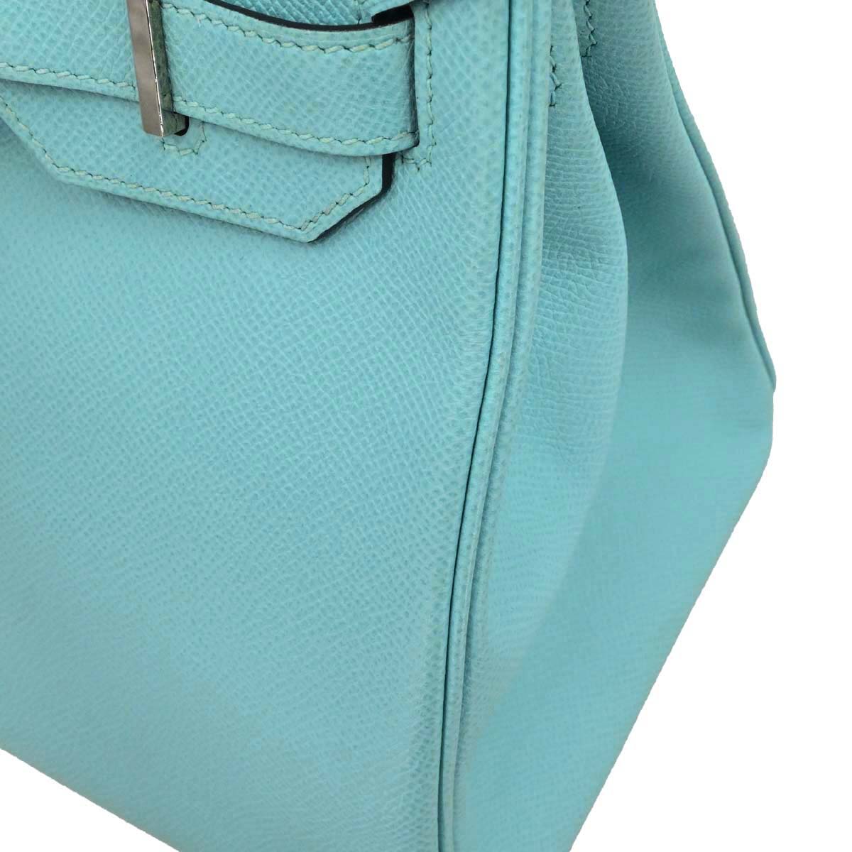 Hermes Blue Atoll Epsom Birkin 30 Handbag