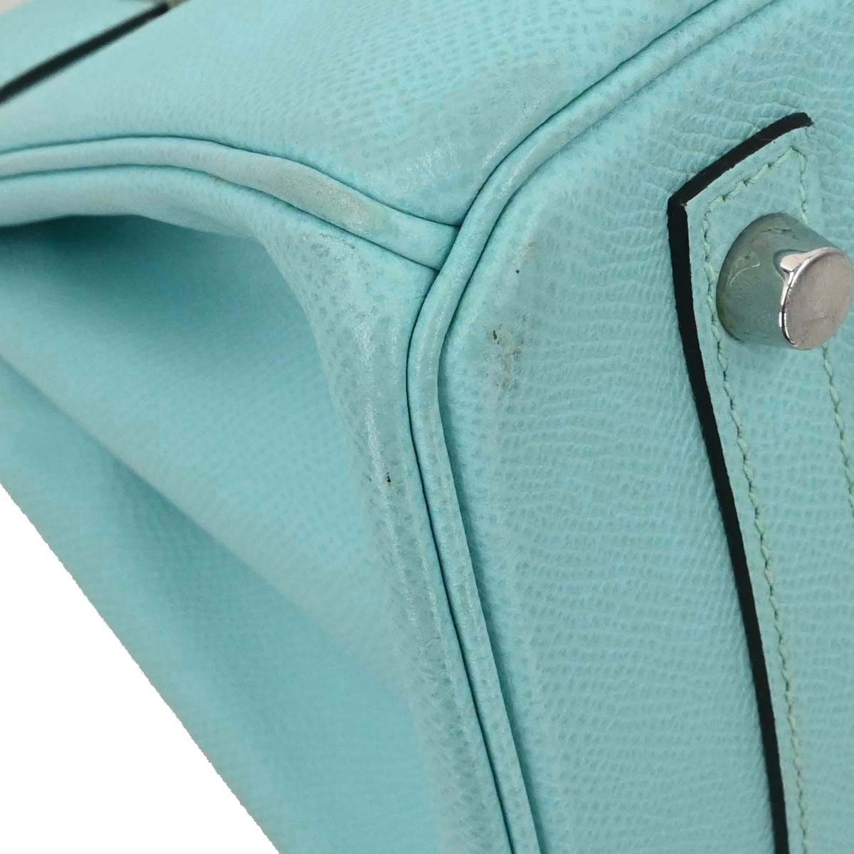 Hermes Blue Atoll Epsom Birkin 30 Handbag