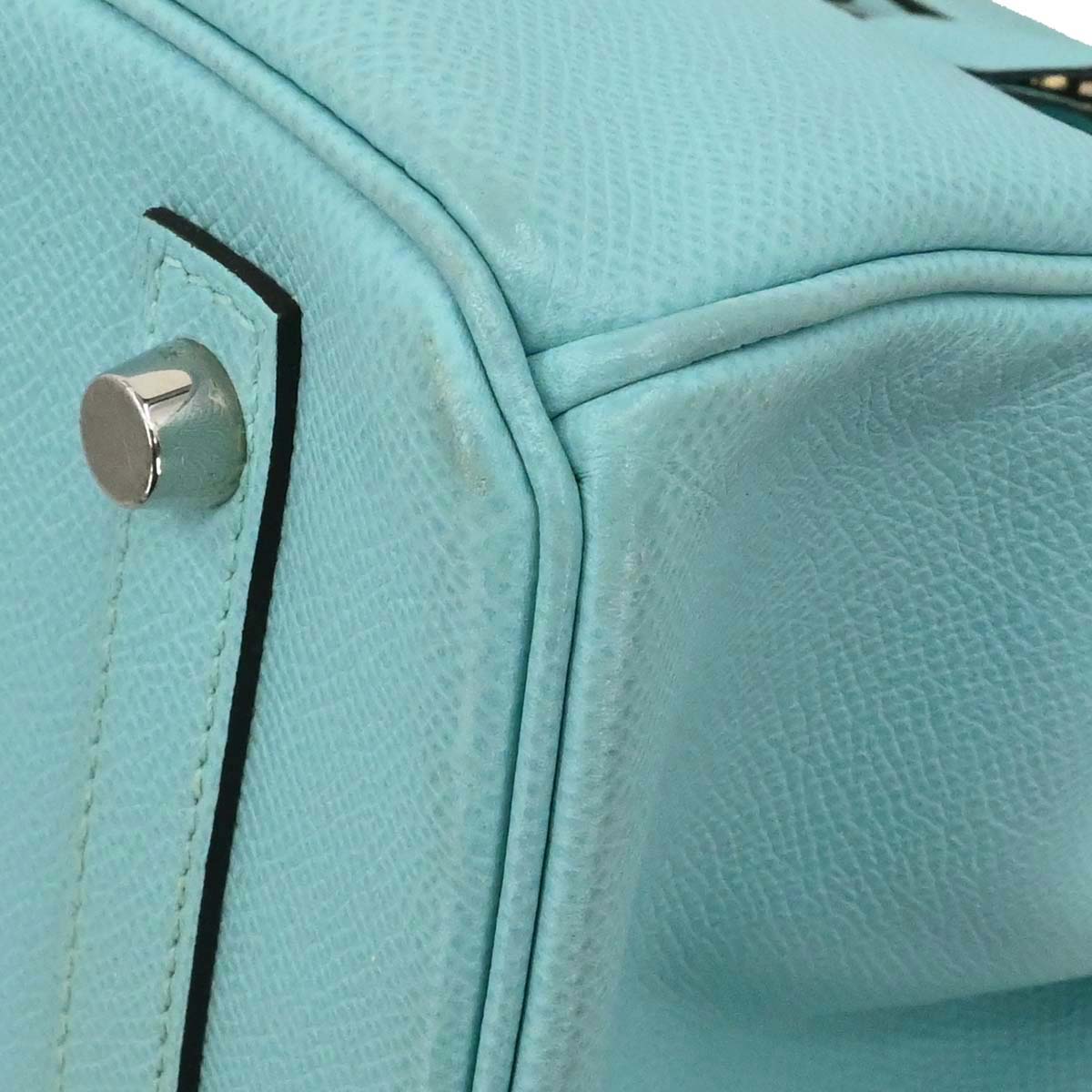 Hermes Blue Atoll Epsom Birkin 30 Handbag