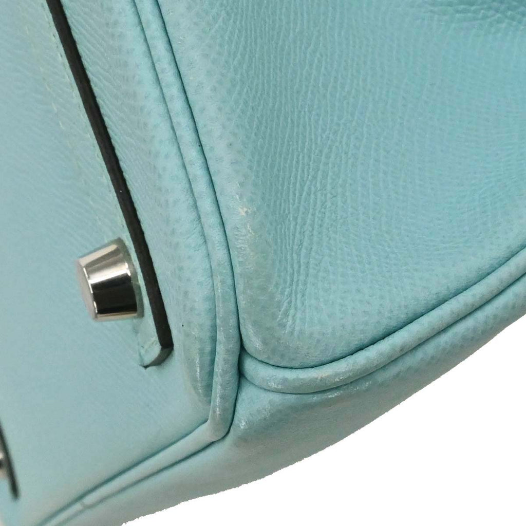 Hermes Blue Atoll Epsom Birkin 30 Handbag