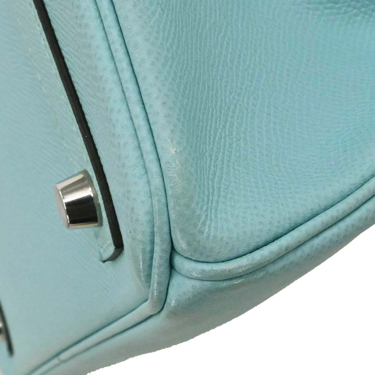 Hermes Blue Atoll Epsom Birkin 30 Handbag