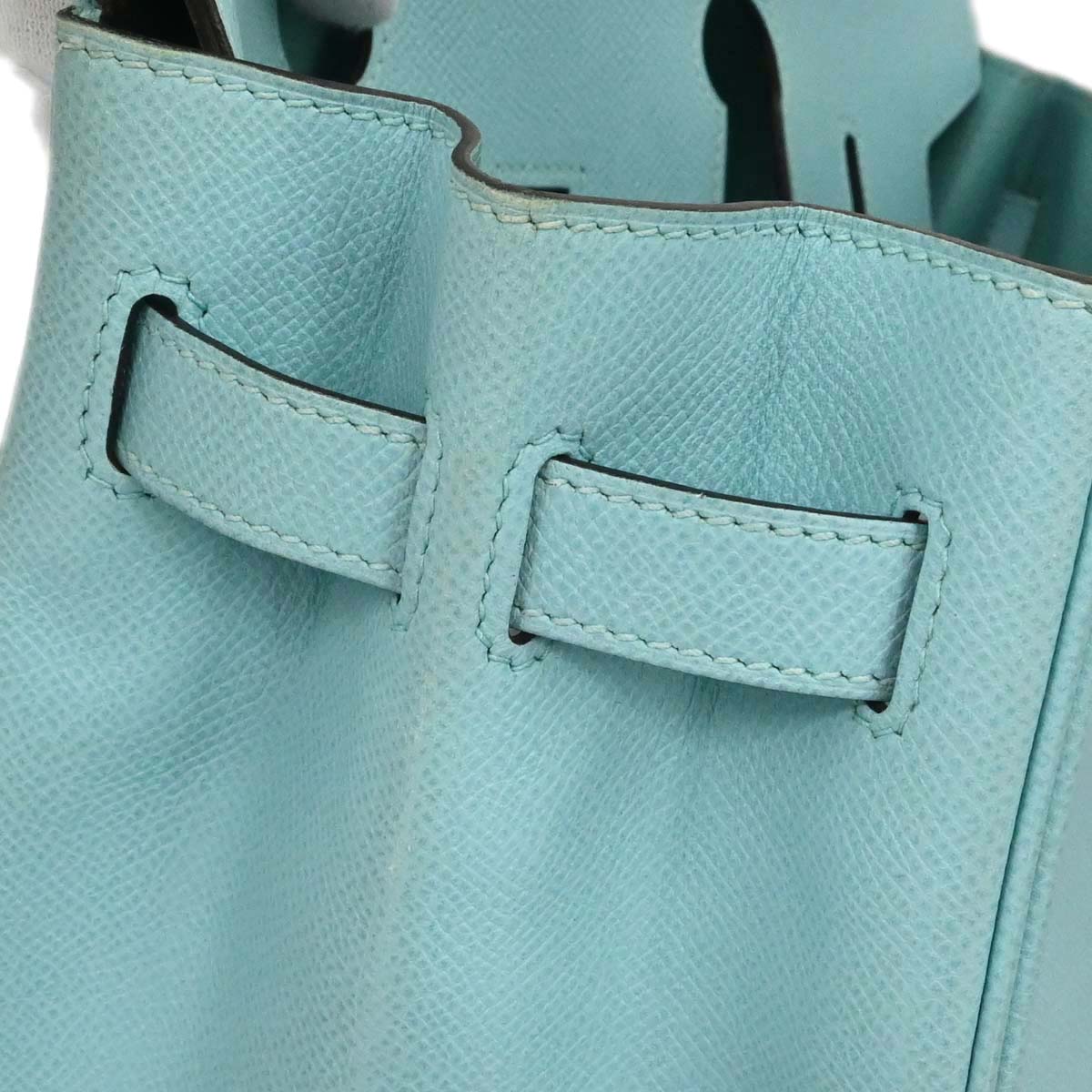 Hermes Blue Atoll Epsom Birkin 30 Handbag
