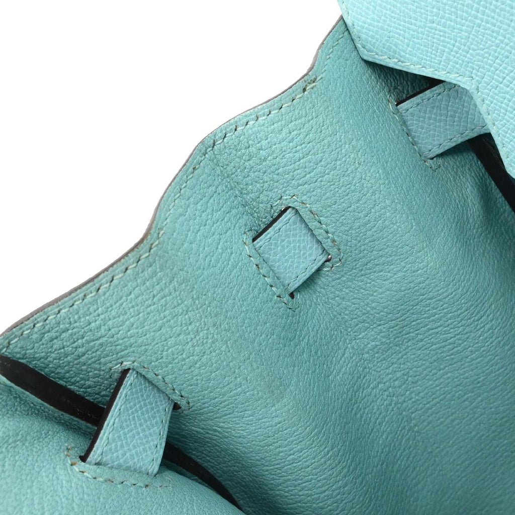 Hermes Blue Atoll Epsom Birkin 30 Handbag