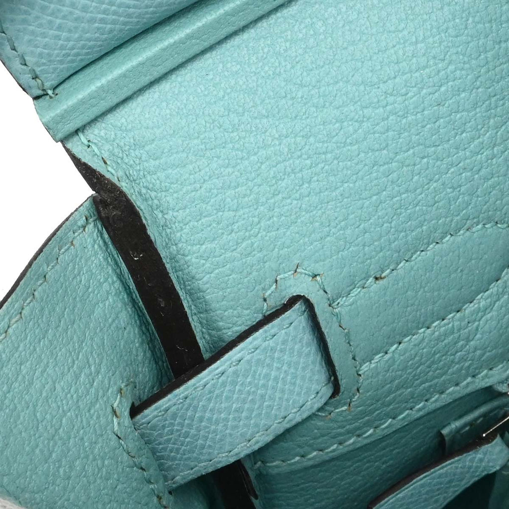 Hermes Blue Atoll Epsom Birkin 30 Handbag