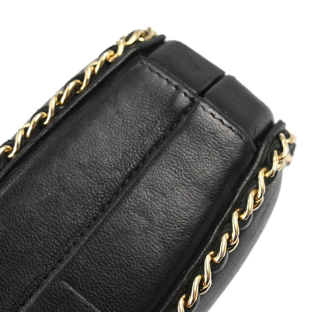 Chanel 2011 Black Lambskin Chain Shoulder Bag