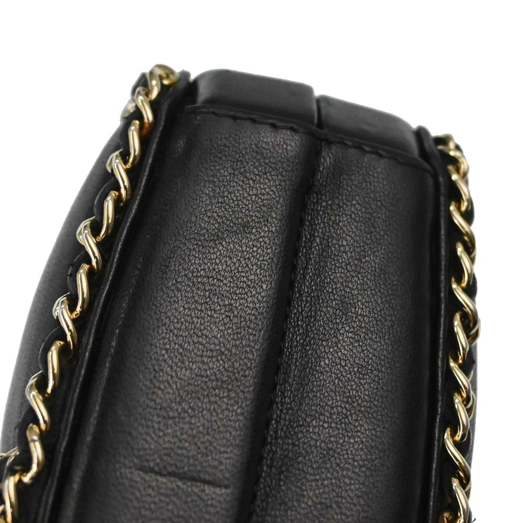 Chanel 2011 Black Lambskin Chain Shoulder Bag