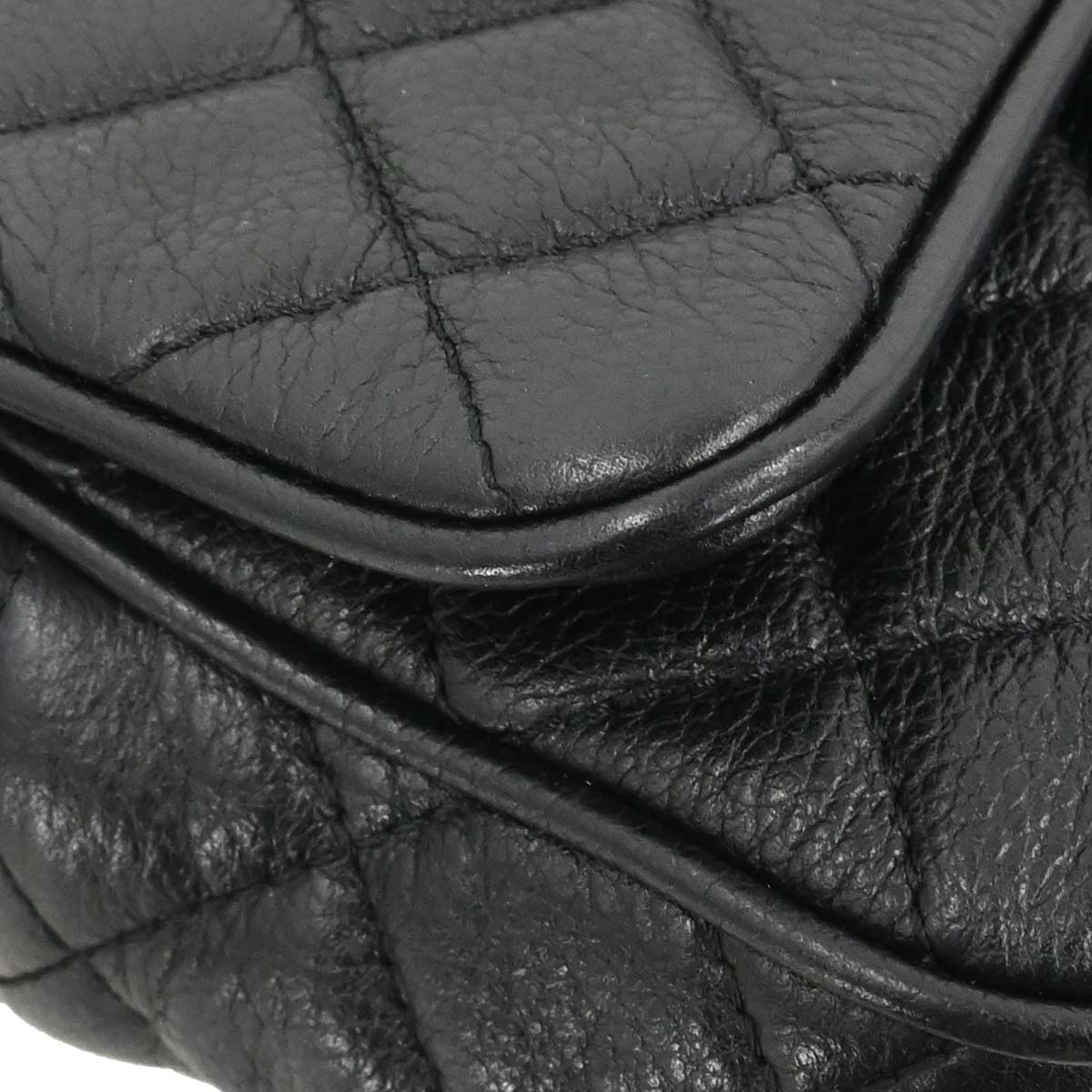 Chanel 2016-2017 Black Calfskin Casual Rock Shoulder Bag