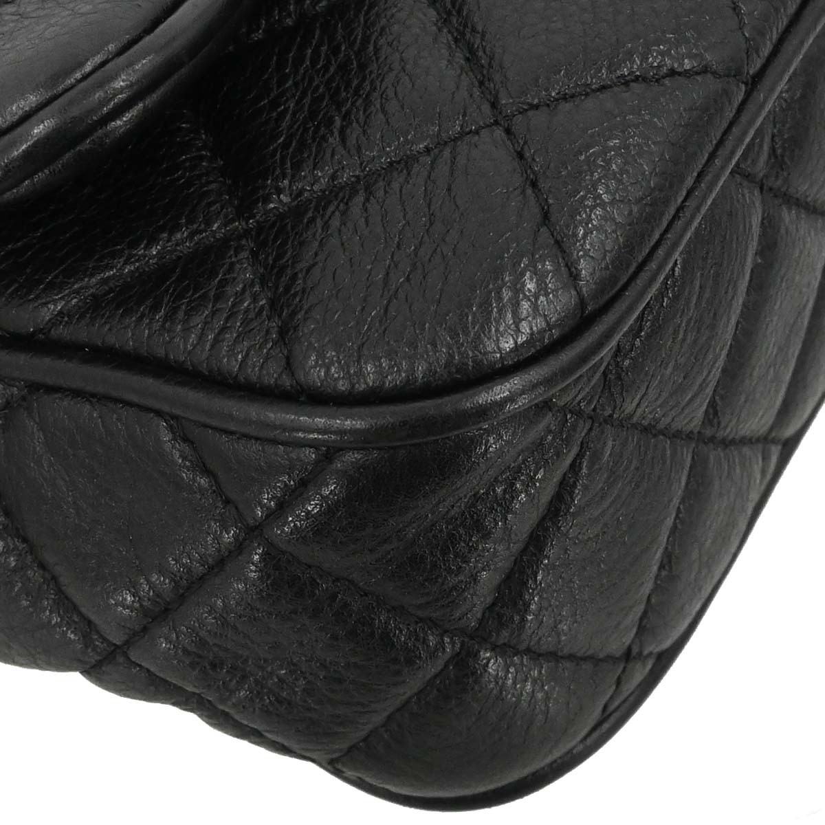 Chanel 2016-2017 Black Calfskin Casual Rock Shoulder Bag