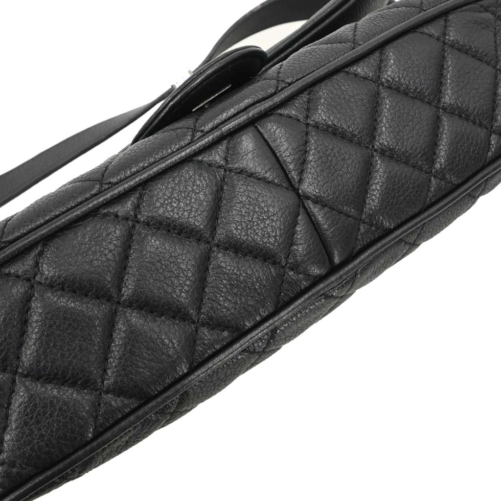 Chanel 2016-2017 Black Calfskin Casual Rock Shoulder Bag