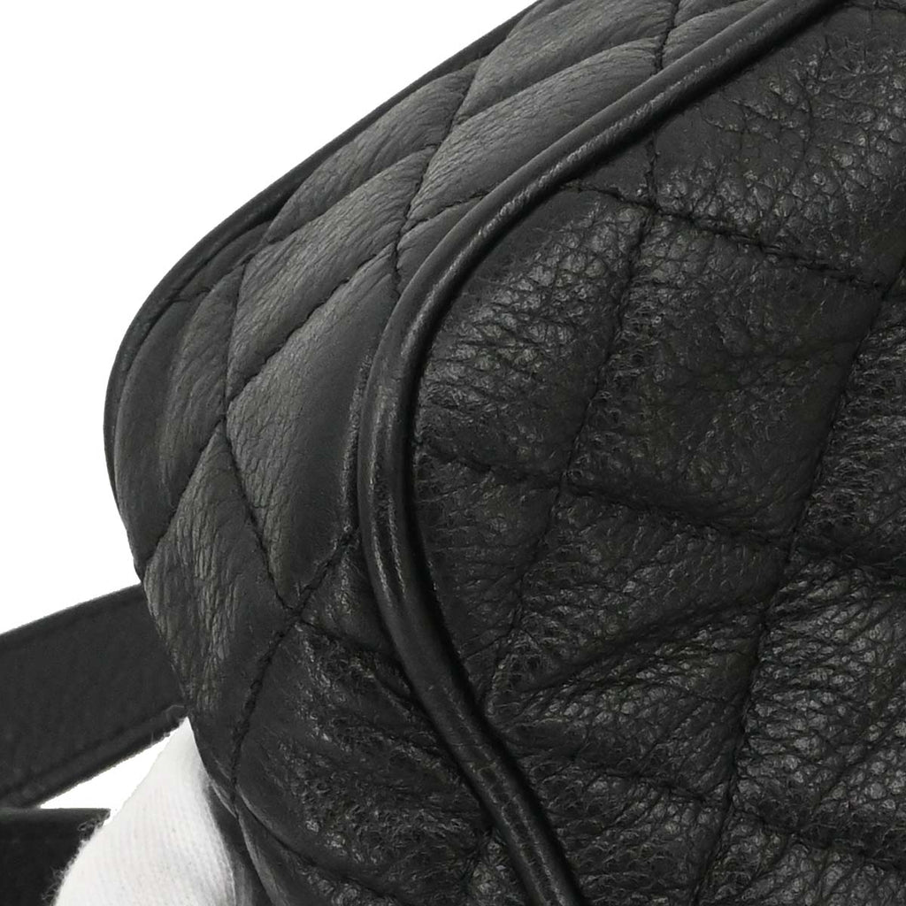 Chanel 2016-2017 Black Calfskin Casual Rock Shoulder Bag