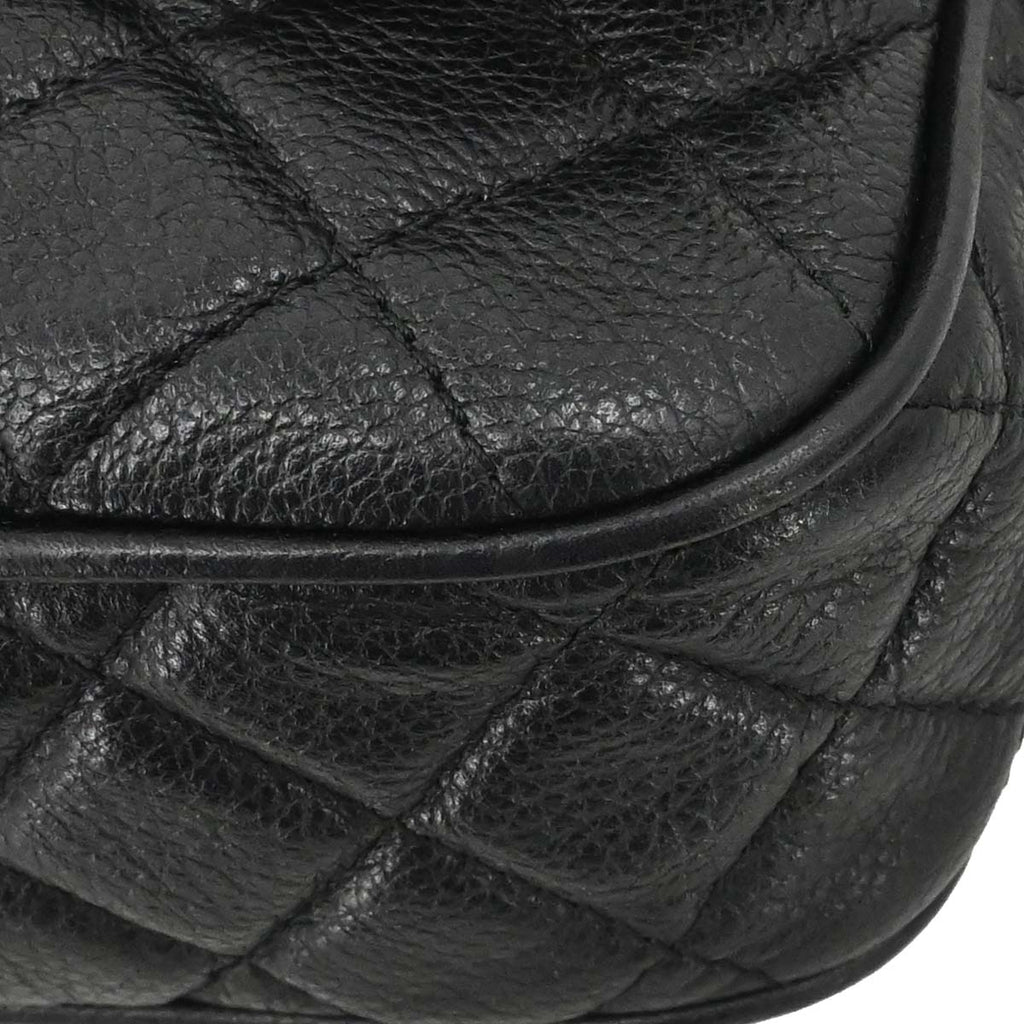 Chanel 2016-2017 Black Calfskin Casual Rock Shoulder Bag