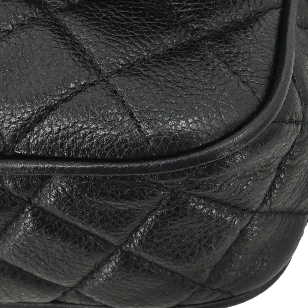 Chanel 2016-2017 Black Calfskin Casual Rock Shoulder Bag