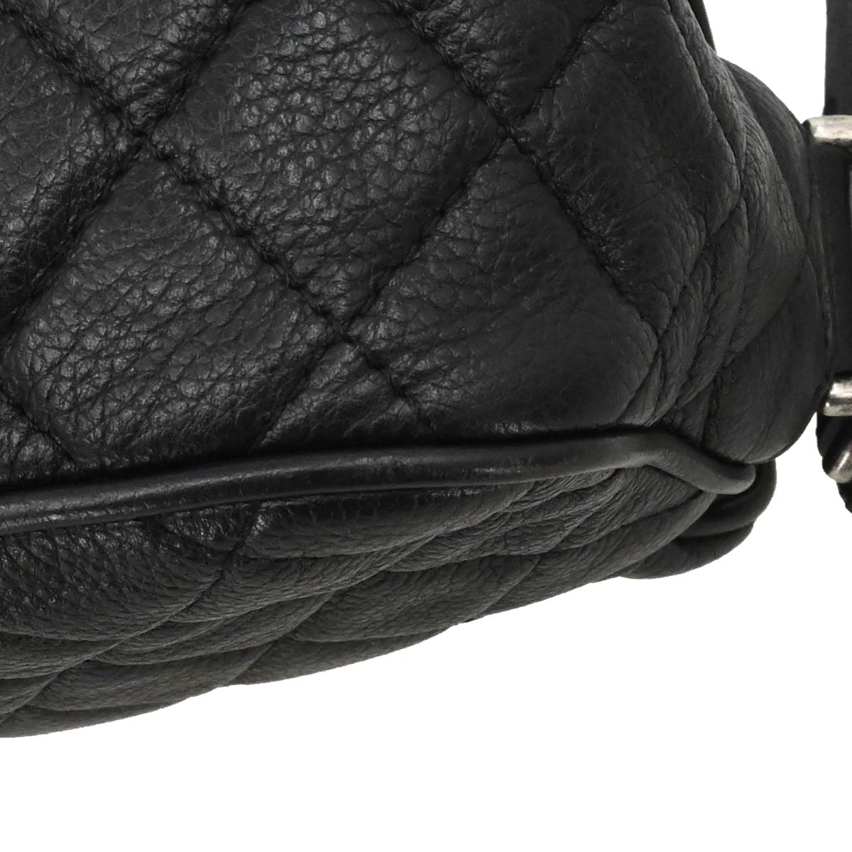 Chanel 2016-2017 Black Calfskin Casual Rock Shoulder Bag