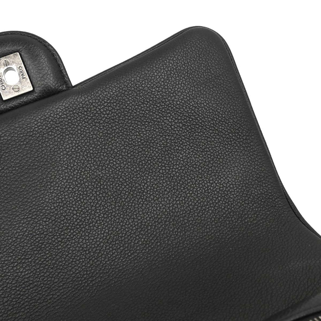 Chanel 2016-2017 Black Calfskin Casual Rock Shoulder Bag