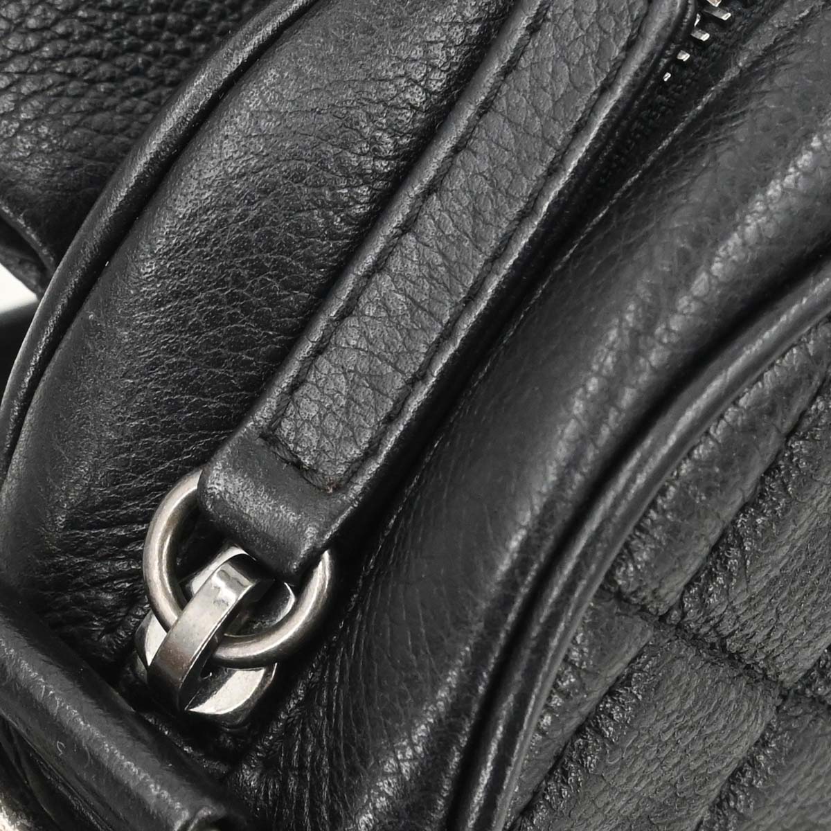 Chanel 2016-2017 Black Calfskin Casual Rock Shoulder Bag